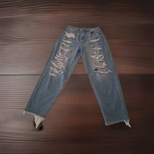 American Eagle Outfitters Women's Size 4 Regular 100% Cotton Blue Denim Jeans